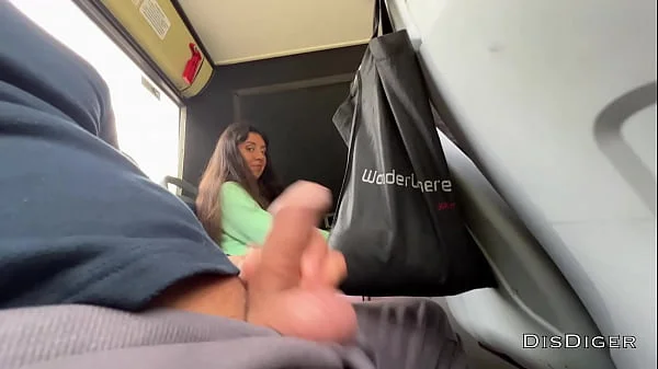 A stranger girl jerked off and sucked my dick in a public bus full of people