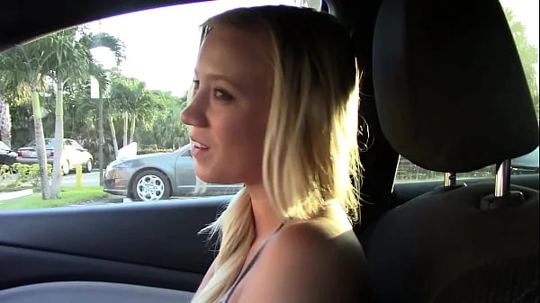 An Uber Driver picks up a Hot Slut that can't Afford her Can Fair. So he Convinces her to Pay with Acts of Sexual Pleasure Instead by Sucking his Cock and Gets a Huge Facial