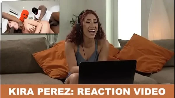 BANGBROS - Kira Perez Watched Her Own Porn Movies And It Was Totally Cringe (Reaction)